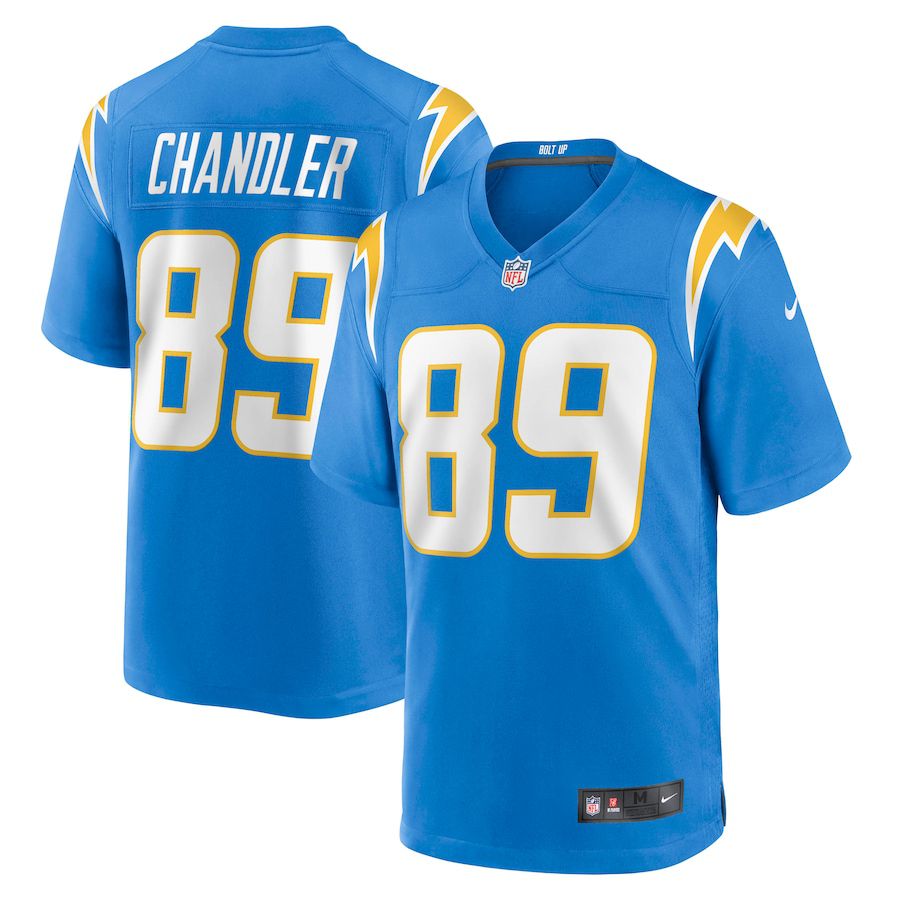 Men Los Angeles Chargers 89 Wes Chandler Nike Powder Blue Retired Player NFL Jersey
